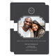 Charcoal Initial Connection Photo Save the Date Cards Image 6 of 6
